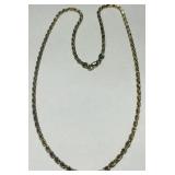 GOLD PLATED STERLING SILVER 18IN. ROPE CHAIN 11.5G