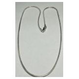 STERLING SILVER 11.70GRS SNAKE CHAIN 18INCH
