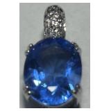 STERLING SILVER TOPAZ PENDANT 5.00GRS