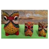 11 - HAND DECORATED 6'OWLS(P147)