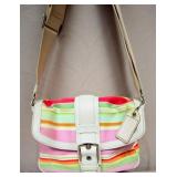 PP - COACH HAMPTON STRIPED SHOULDER BAG (PP17)