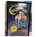 11 - CRAZY FOR YOU MUSICAL PRINT FRAMED