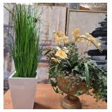 11 - TWO FAUX ARRANGEMENTS IN PLANTERS (L30)