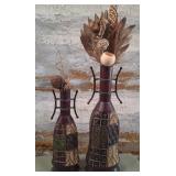 11 - FLORAL DECOR WITH VASES(P132)