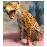 11 - CERAMIC LEOPARD STATUE (ITALY) 30'T (L254)