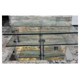 11 - GLASS & CHROME COFFEE TABLE