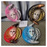 11 - FOUR DECORATIVE WALL PLAQUES (L92)