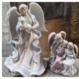 11 - TWO ANGEL FIGURINES (L221)