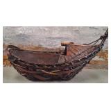 11 - HANDMADE WOODEN BOAT DECOR ITEM(P134)
