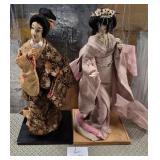 11 - TWO JAPANESE GEISHA DOLLS (L224)
