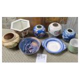 11 - VINTAGE VASES, PLANTER POTS, BOWLS (L209)
