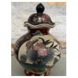 11 - HAND PAINTED ROYAL SATSUMA GINGER JAR (A30)