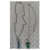 11 - STERLING SILVER PENDANT NECKLACES (P61)