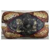 11 - VINTAGE EGYPTIAN CAMEL SADDLE FOOTSTOOL (A10)