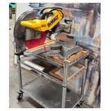 11 - DeWALT COMPOUND MITER SAW, UTILITY CART
