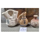11 - THREE PIECES SOUTHWESTERN POTTERY (L235)