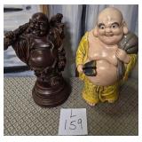 11 - TWO BUDDHA STATUETTES (L159)