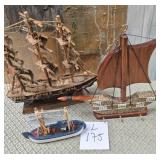 11 - LOT OF THREE ODEL SHIPS (L175)