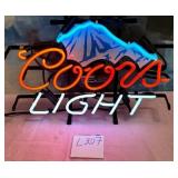 11 - NEON COORS LIGHT BAR SIGN (L207)