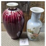 11 - TWO PORCELAIN VASES (L198)