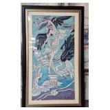 11 - YAMIN YOUNG LTD ED PRINT 'WINGS' FRAMED 71X43