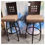 11 - PAIR OF MATCHING HIGH BARSTOOLS