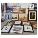 11 - MIXED LOT OF FRAMED ART (L88)