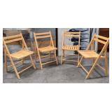 11 - LOT OF FOUR FOLDING CHAIRS (L15)