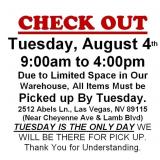 TUESDAY PICK UP ONLY!!!