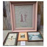 11 - FOUR PIECES FRAMED ART (L244)