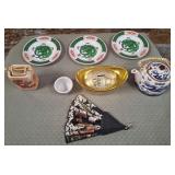 11 - VARIOUS HAND DECORATED ASIAN KITCHENWARE(P125