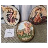 11 - THREE ANGEL 3-D COLLECTIBLE PLATES (L100)