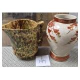 11 - CERAMIC VASE & PITCHER (L194)