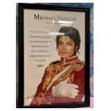 11 - MICHAEL JACKSON ART FRAMED (L268)