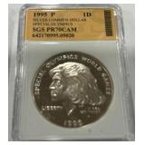 1995-P1 DOLLAR  SPECIAL OLYMPICS PR70CAM SILVER