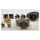 11 - TWO WATCHES, CUFFLINKS (80)