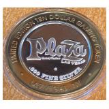 PLAZA CASINO - .999 FINE SILVER GAMING TOKEN (13)