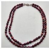 N1 - FRESHWATER PEARL NECKLACE, STERLING SILVER