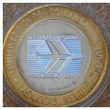 $10 - .999 FINE SILVER GAMING TOKEN (2)