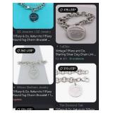 N1 - TIFFANY & CO STERLING SILVER BRACELET (J121)