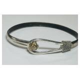 STERLING SILVER BANGLE BRACELET 11.40GRS