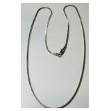 STERLING SILVER 20INCH D/C SNAKE CHAIN 9.00GRS