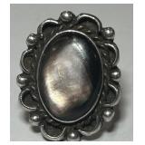 STERLING SILVER SIZE 7 RING 8.50GRS
