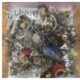 4 POUNDS OF COSTUME JEWELRY