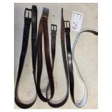 N1 - LOT OF FOUR LEATHER BELTS (E79)