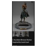 393 - ICART 'L`ACCIDENT' BRONZE SCULPTURE (R86)
