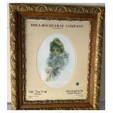 393 - VINTAGE WHISKEY AD FRAMED 26X22' (R6)