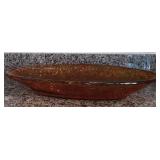 N4 - AMBER-COLORED ART GLASS BOWL (N38)