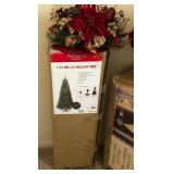 N4 - 7-FT PRE-LIT WILLOW TREE & WREATH (A36)