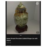 N4 - CHINESE PORCELAIN DECORATIVE GINGER JAR